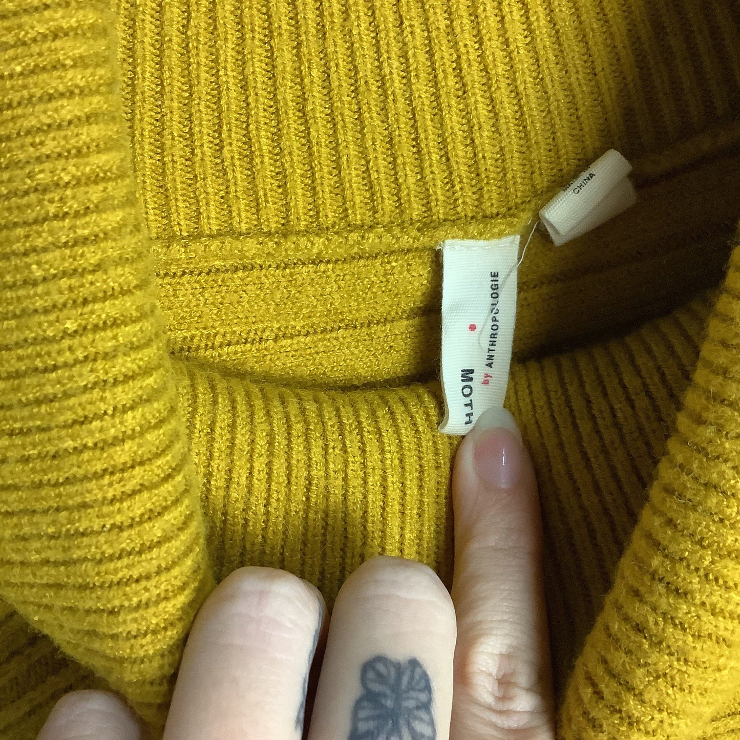 Sweater By Anthropologie In Yellow, Size: M