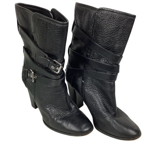 Boots Designer By Coach In Black, Size: 7