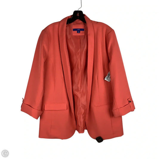 Blazer By Apt 9 In Peach, Size: Xl