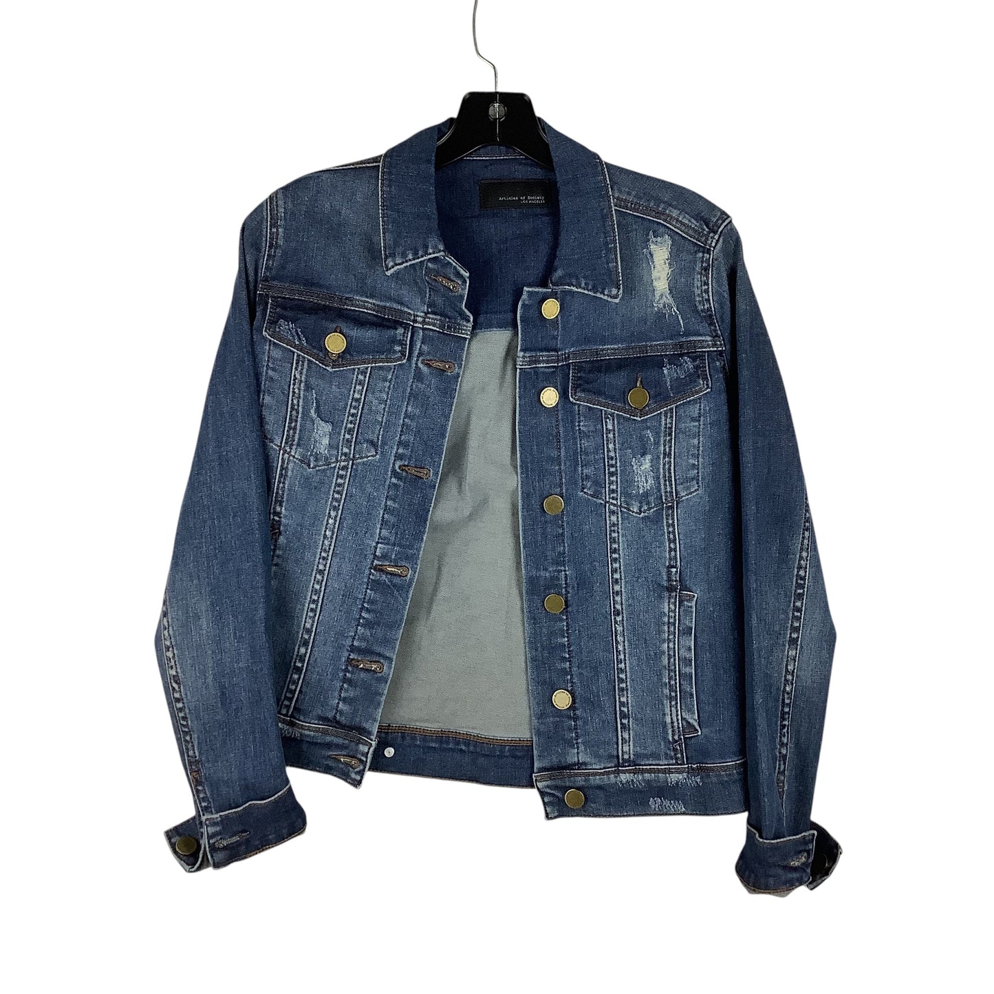 Jacket Denim By Articles Of Society In Blue Denim, Size: S