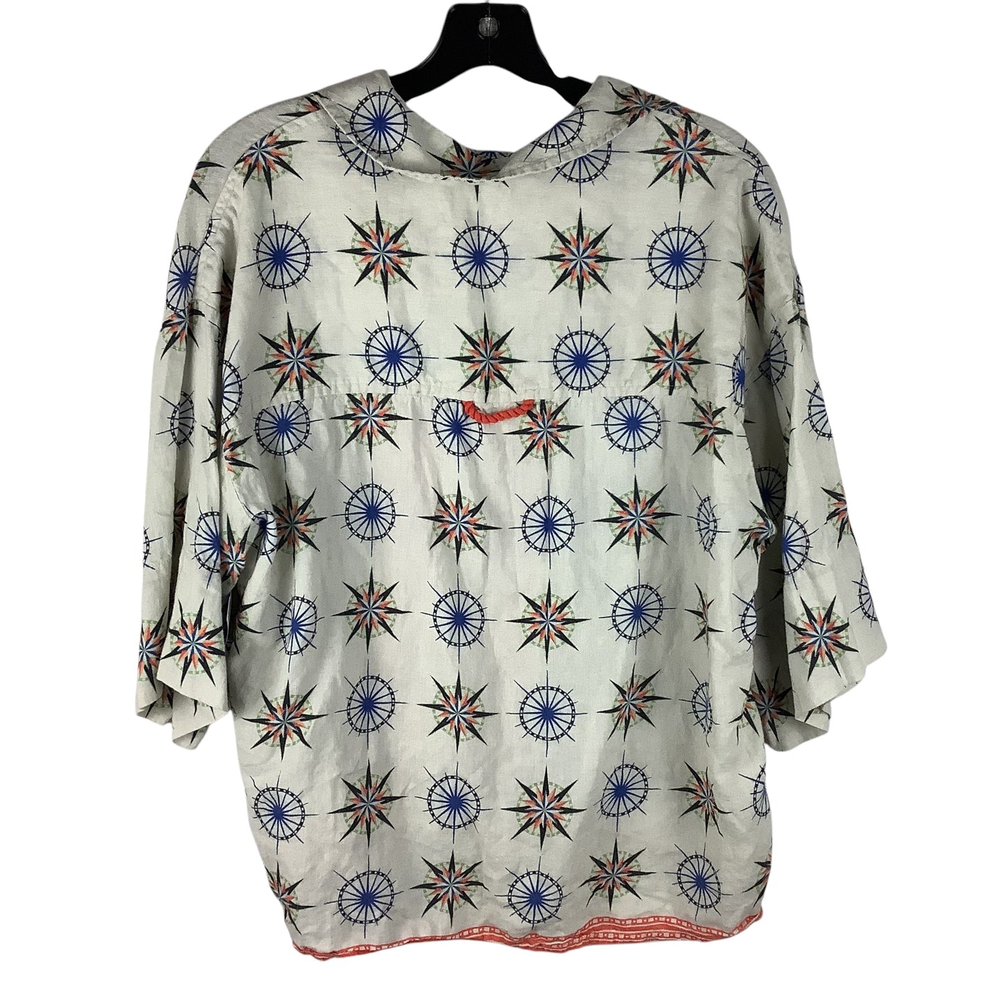 Top Short Sleeve By Anthropologie In Multi-colored, Size: S