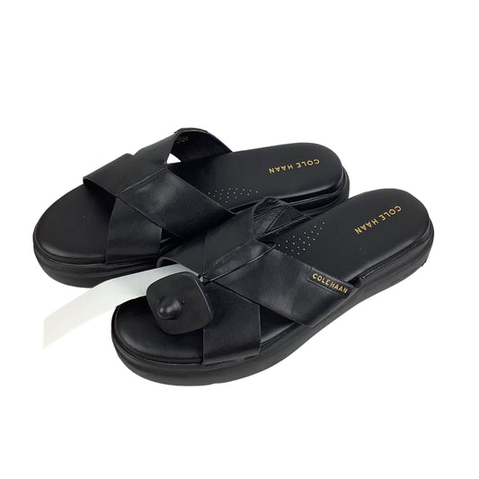 Black Sandals Designer Cole-haan, Size 8.5