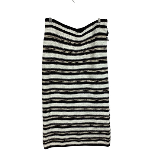 Skirt Maxi By Nine West In Striped Pattern, Size: L