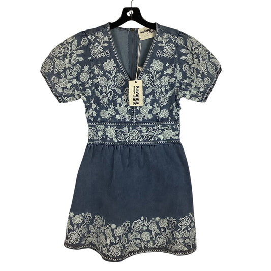 Dress Casual By Savanna Jane In Blue Denim, Size: S