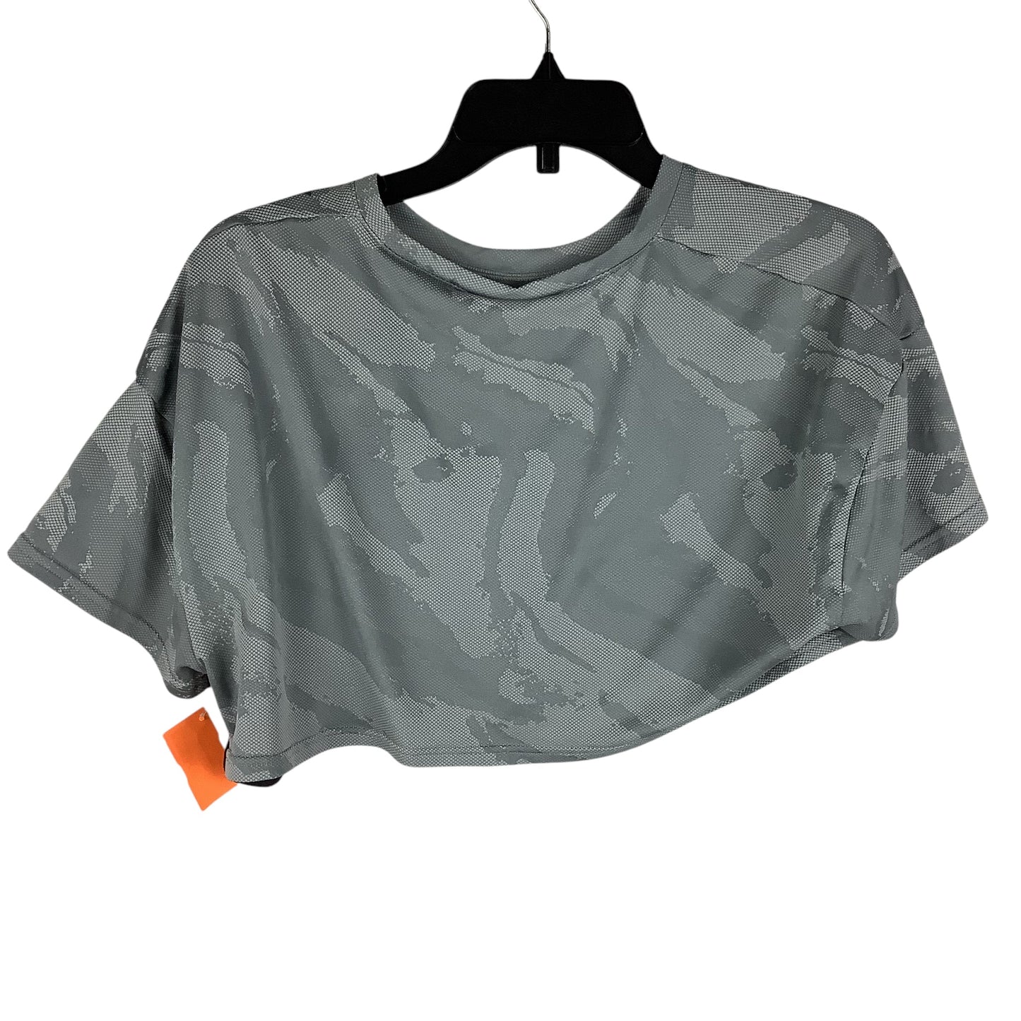 Athletic Top Short Sleeve By Gym Shark In Camouflage Print, Size: L