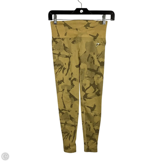 Athletic Leggings By Gym Shark In Camouflage Print, Size: S