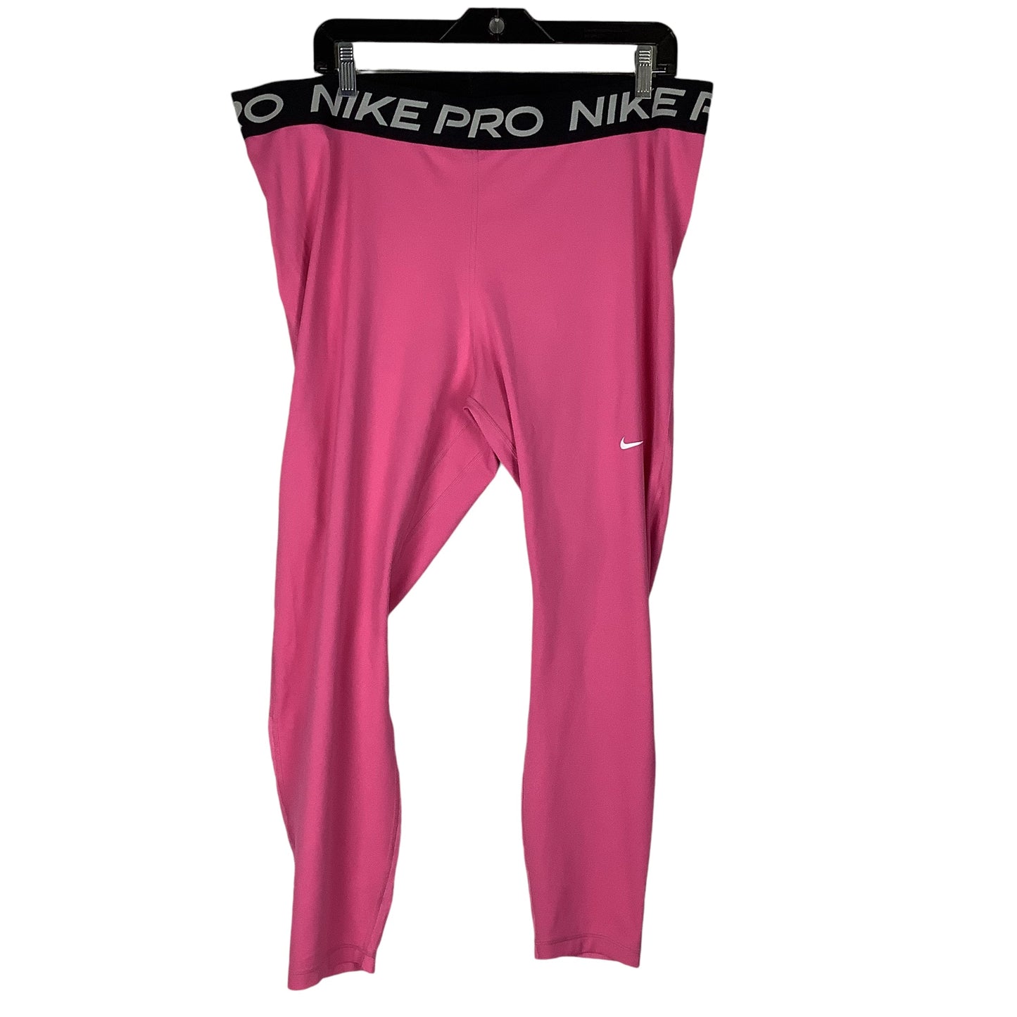 Athletic Leggings By Nike Apparel In Pink, Size: 2x