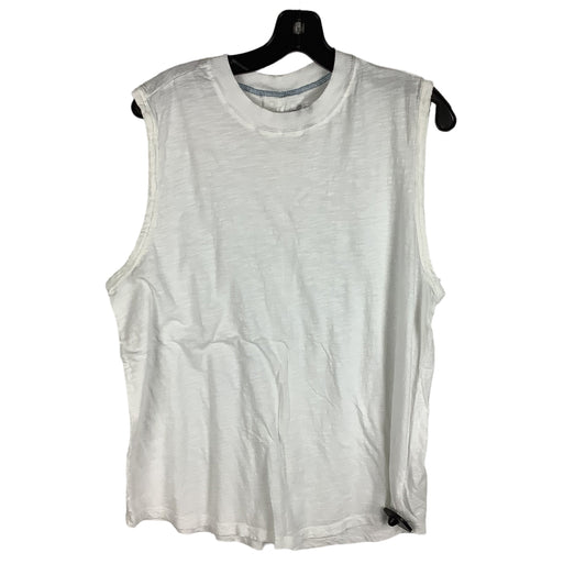 White Top Sleeveless Basic Pilcro, Size Xl