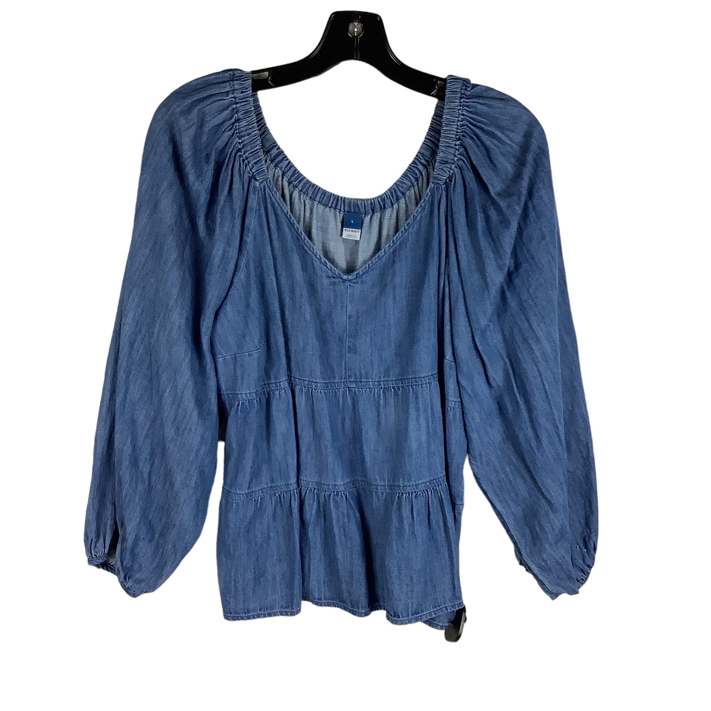 Blue Top Long Sleeve Old Navy, Size L