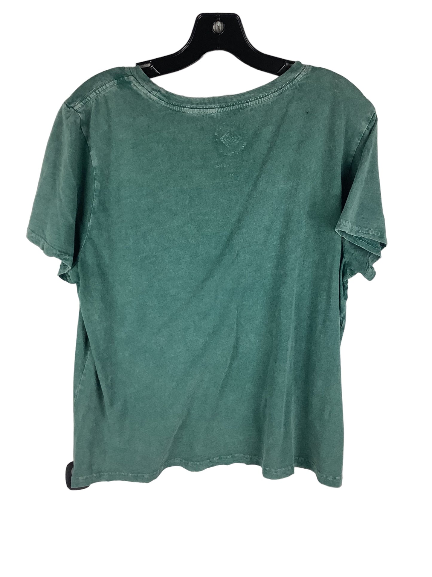 Top Short Sleeve By Lucky Brand In Green, Size: Xl