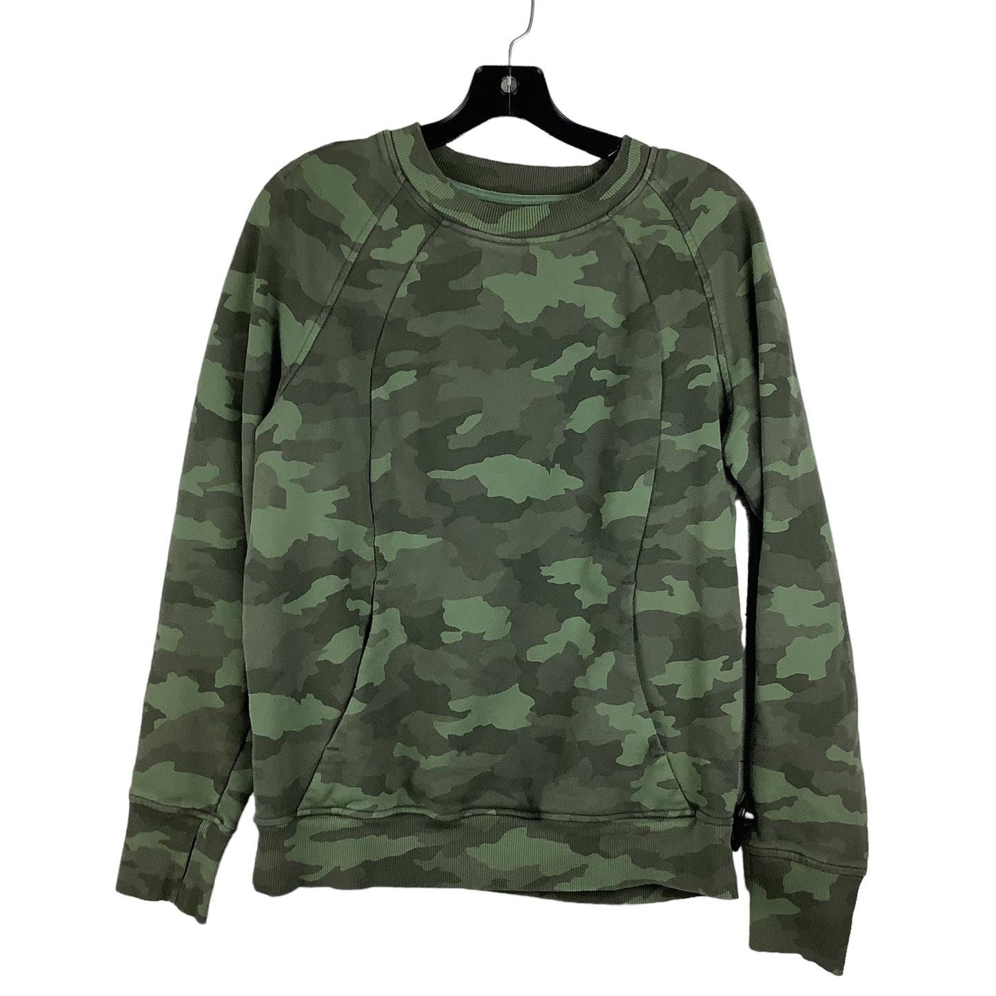 Camouflage Print Athletic Sweatshirt Crewneck Lululemon, Size 12