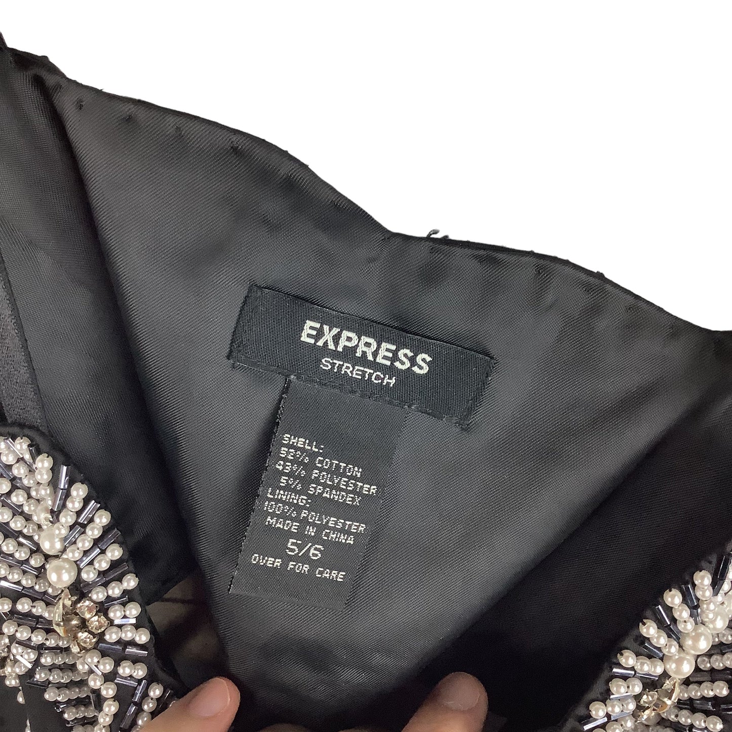 Black Top Sleeveless Express, Size S (5/6)