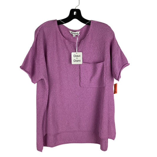 Top Short Sleeve By Davi & Dani In Purple, Size: S