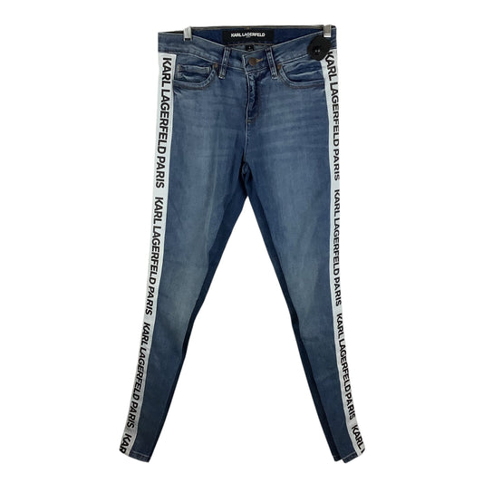 Jeans Designer By Karl Lagerfeld In Blue Denim, Size: 6