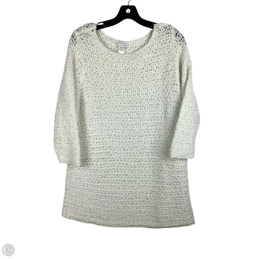 Top Short Sleeve By J. Jill In White, Size: M