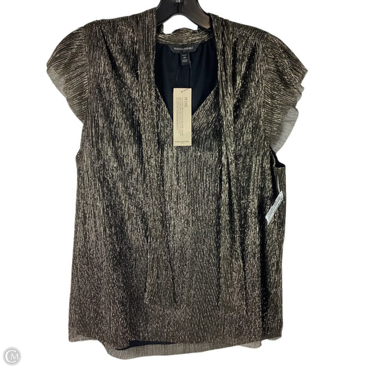 Top Sleeveless By Banana Republic In Gold, Size: M petite