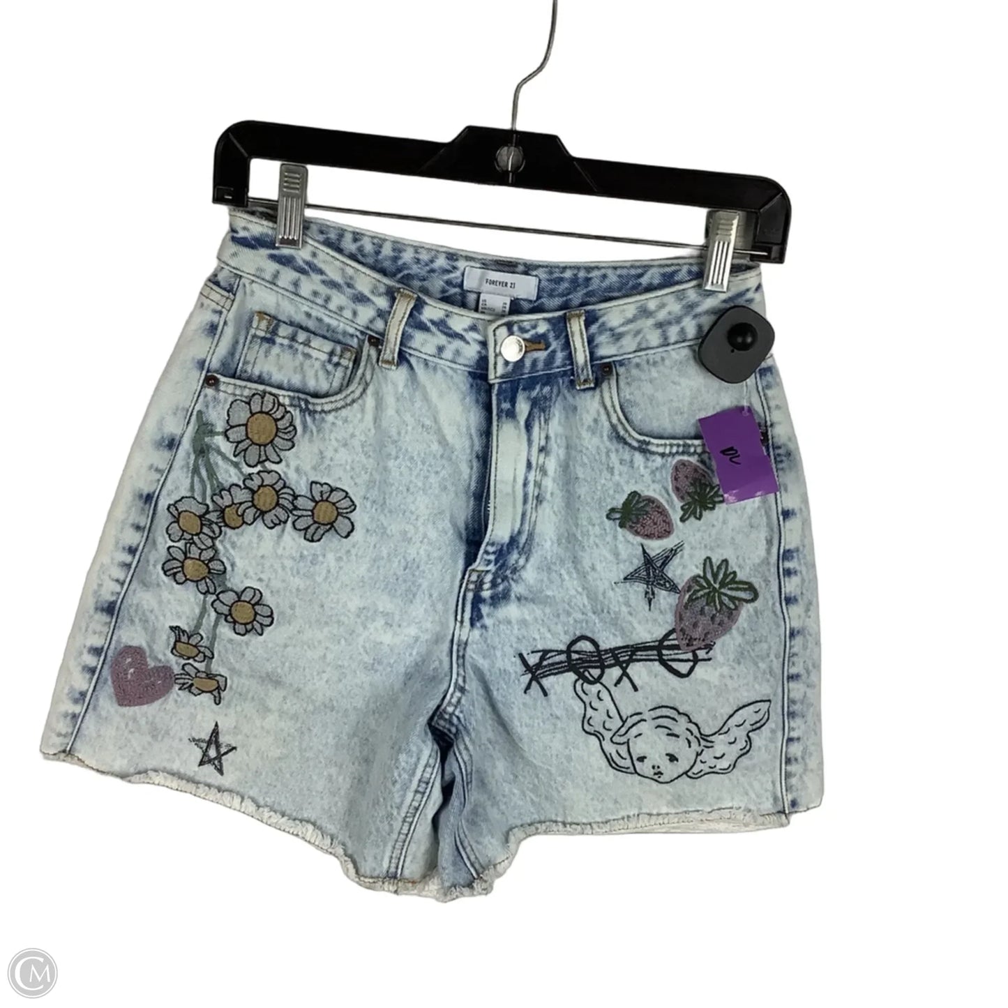 Shorts By Forever 21 In Blue Denim, Size: 2 (26)