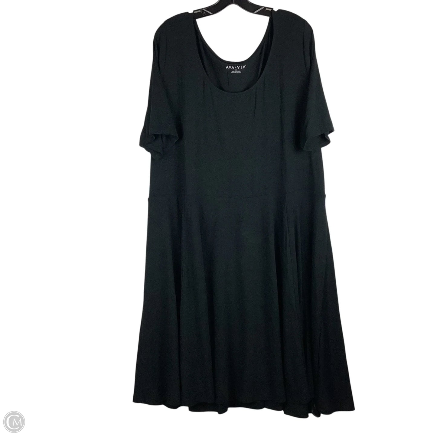 Dress Casual Maxi By Ava & Viv In Black, Size: 2x