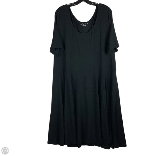Dress Casual Maxi By Ava & Viv In Black, Size: 2x