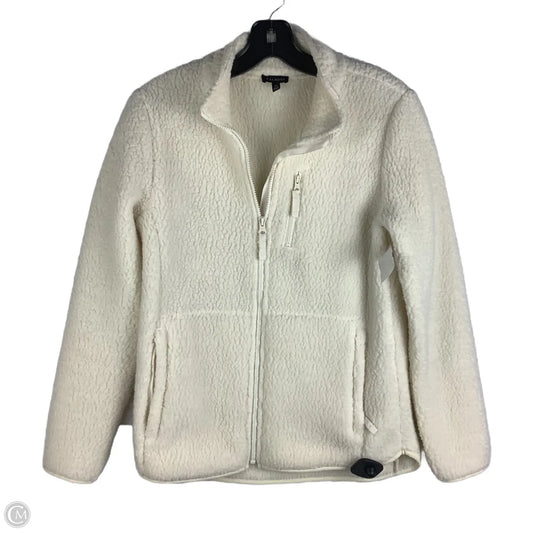 Jacket Faux Fur & Sherpa By Talbots In Cream, Size: Xs
