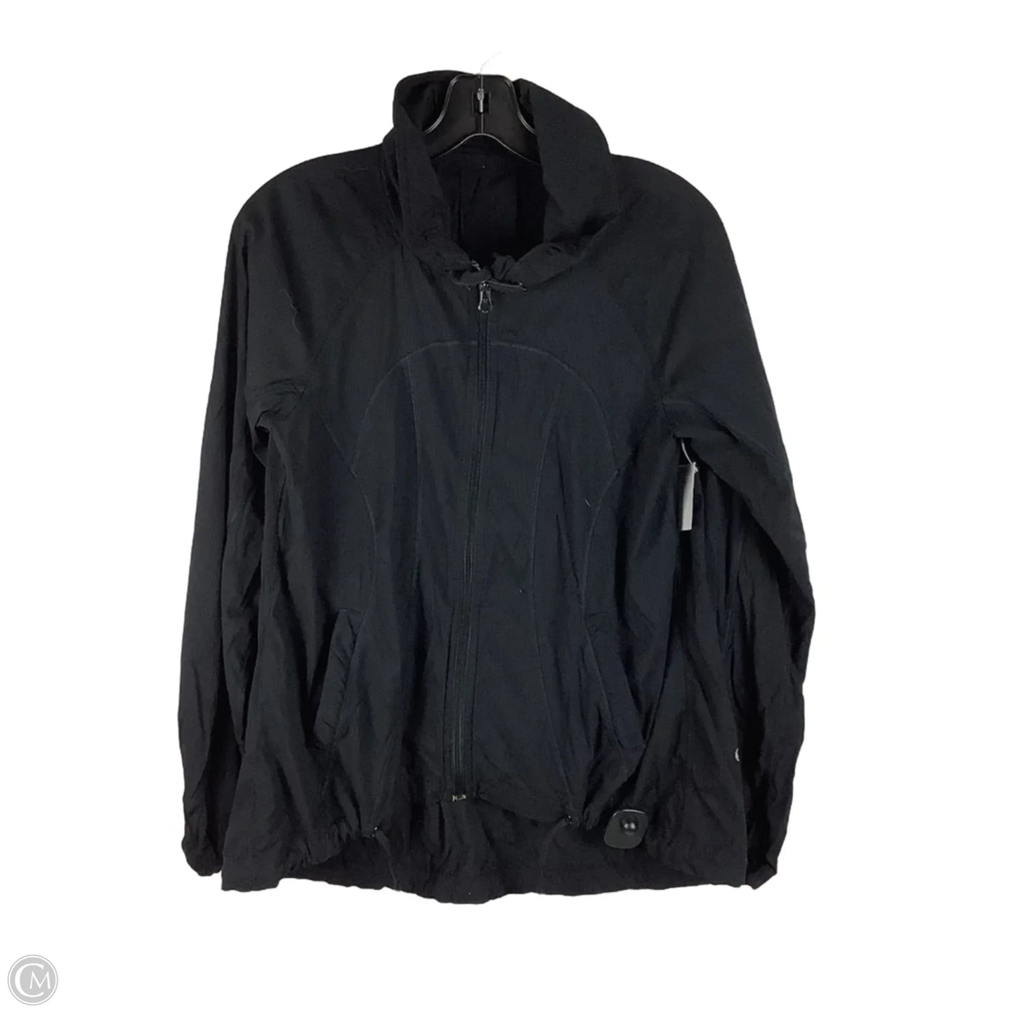 Athletic Jacket By Lululemon In Black, Size: 6