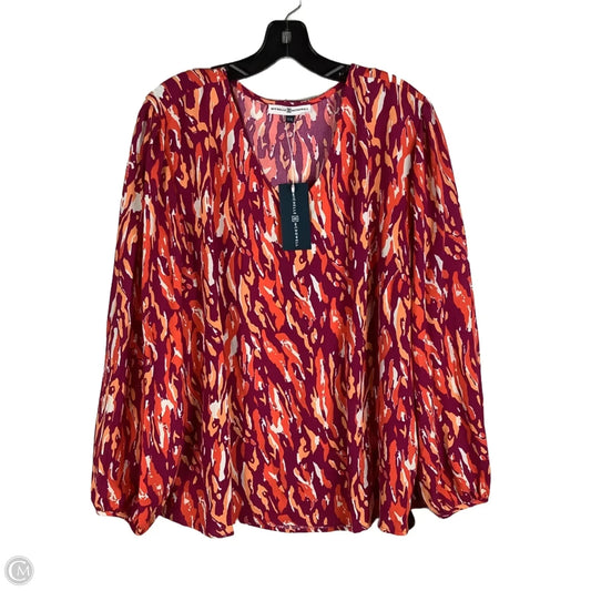 Top Long Sleeve By Michelle Mcdowell In Multi-colored, Size: Xxl