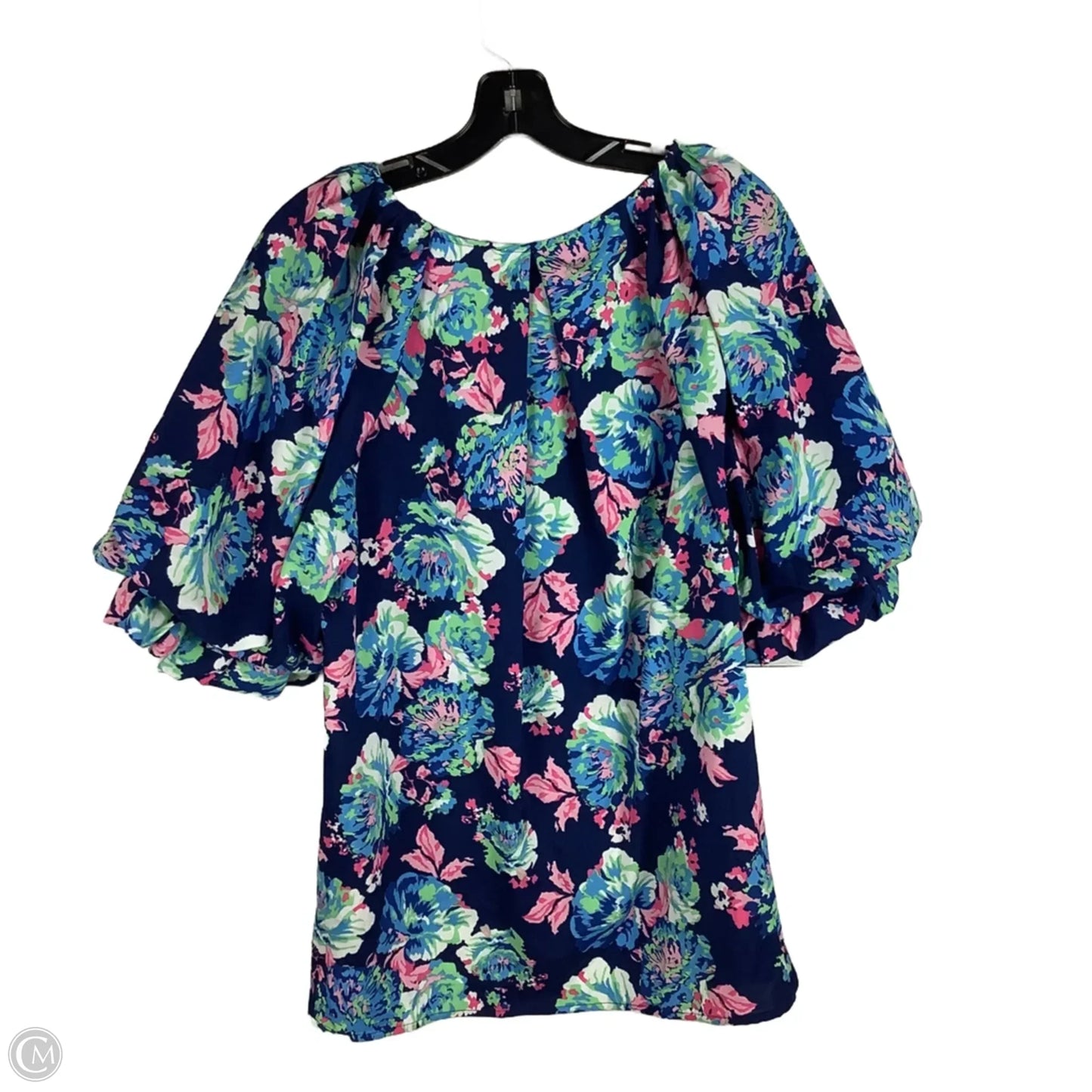 Top Long Sleeve By Umgee In Floral Print, Size: 1X