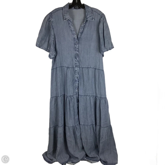 Dress Casual Maxi By Velvet Heart In Blue, Size: 2x