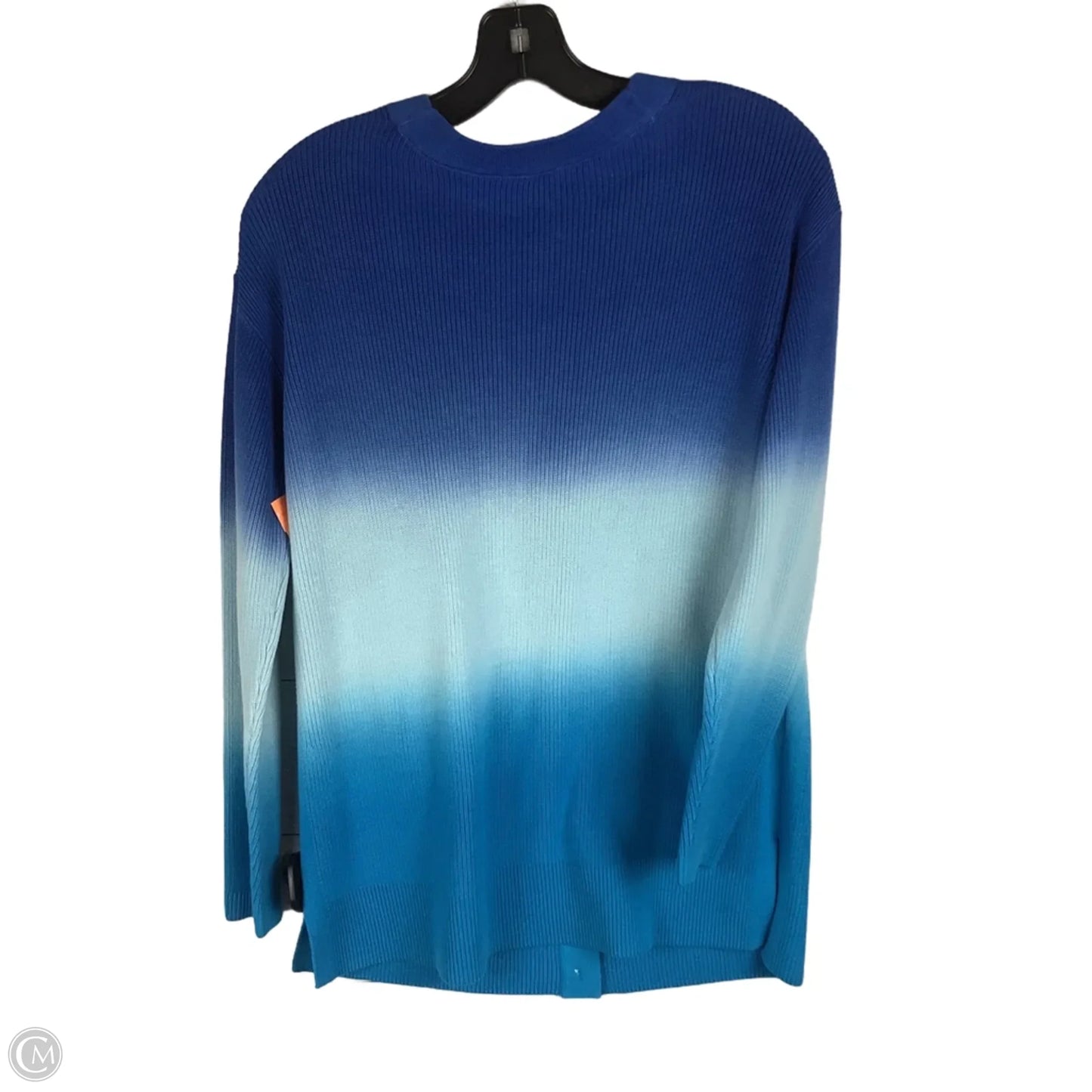 Sweater Cardigan By Talbots In Blue, Size: S