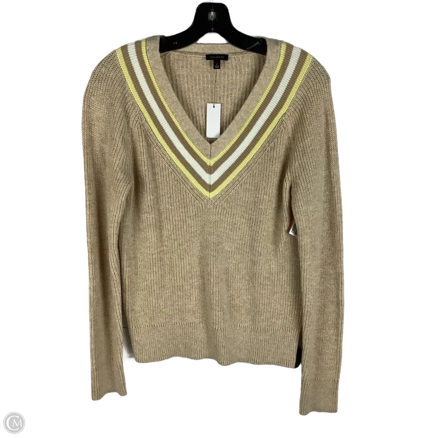 Sweater By Talbots In Tan, Size: S