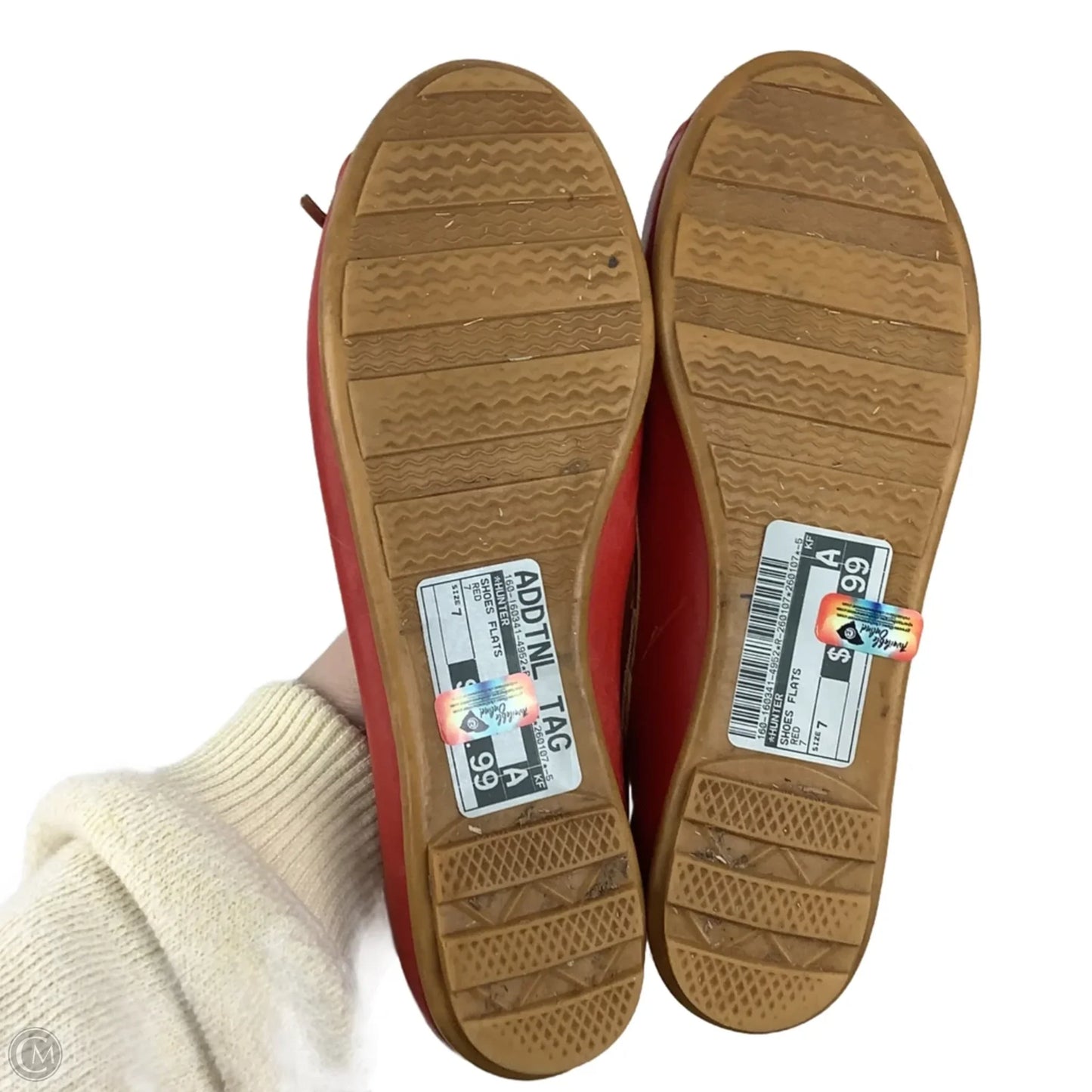 Shoes Flats By Hunter In Red, Size: 7