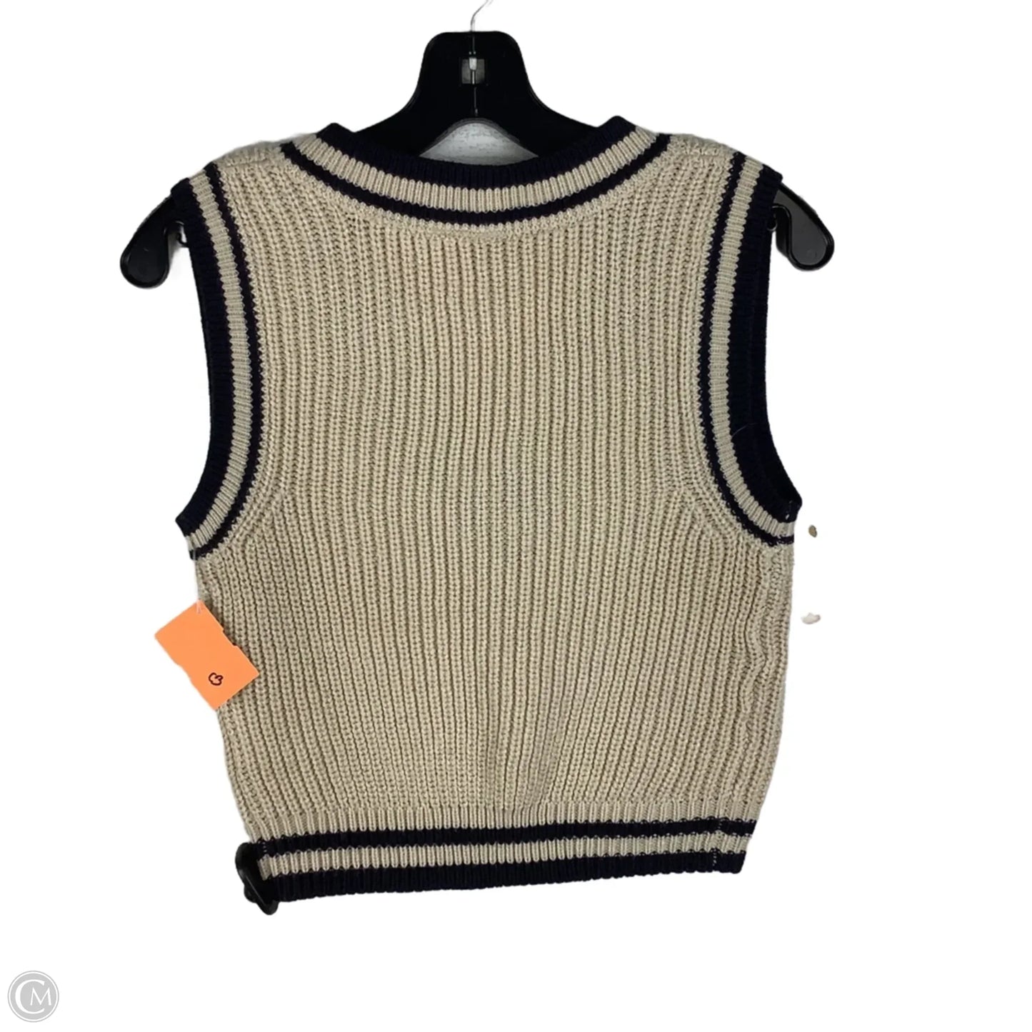 Vest Sweater By Divided In Tan, Size: Xs