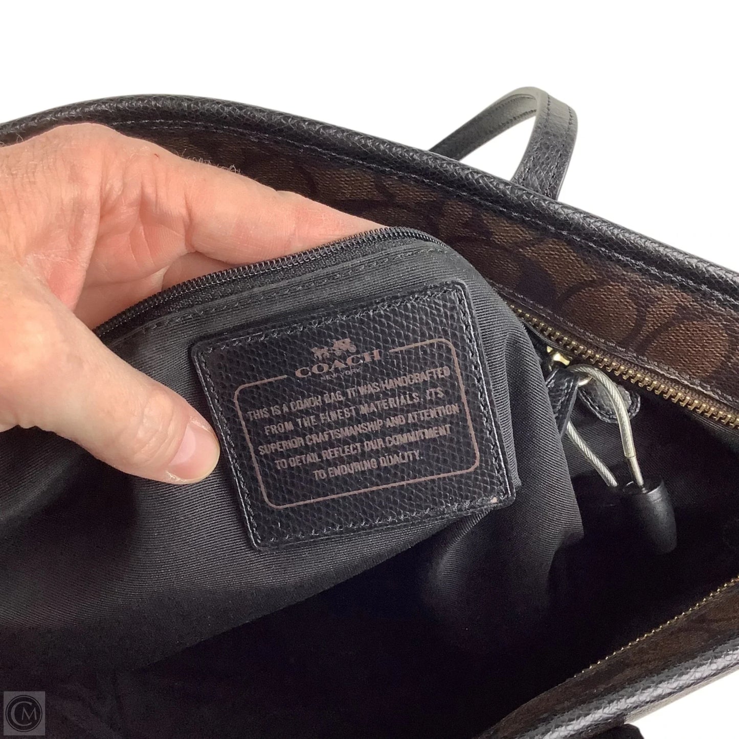 Handbag Designer By Coach, Size: Medium