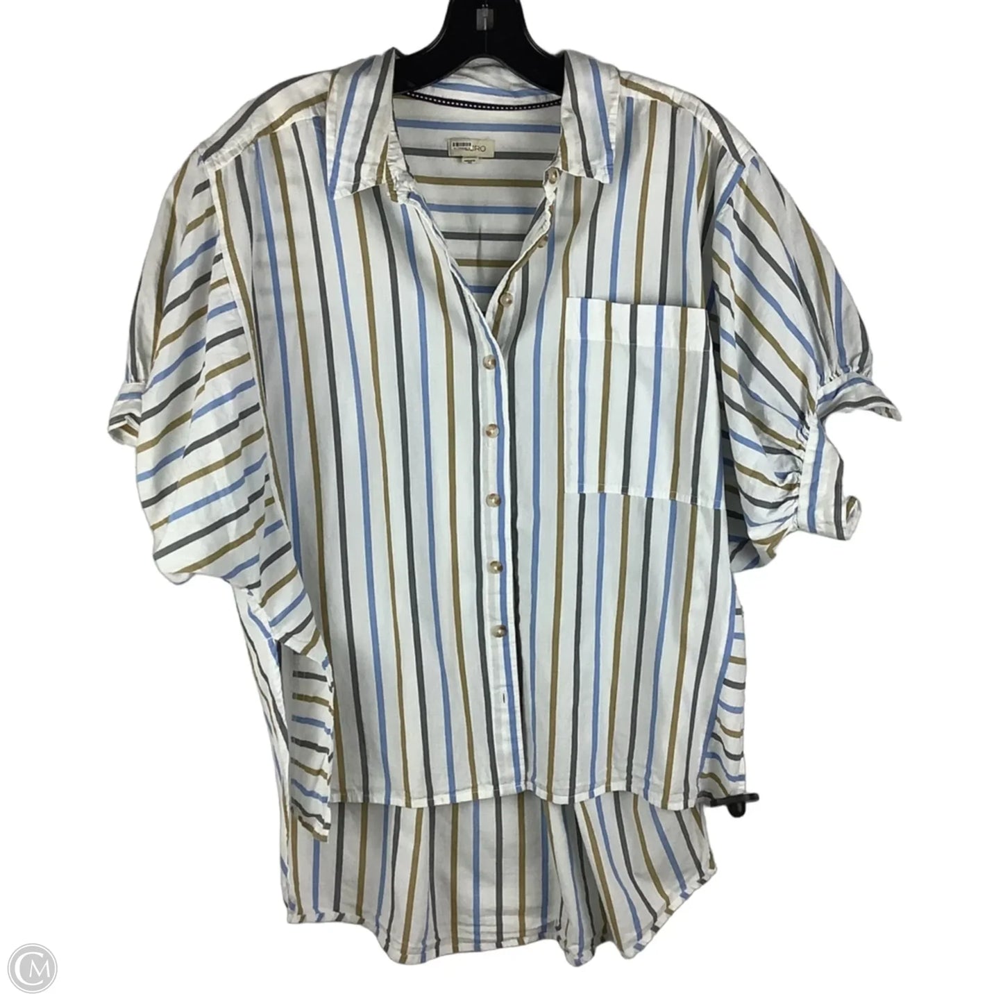 Top Short Sleeve By Pilcro In Striped Pattern, Size: Xs