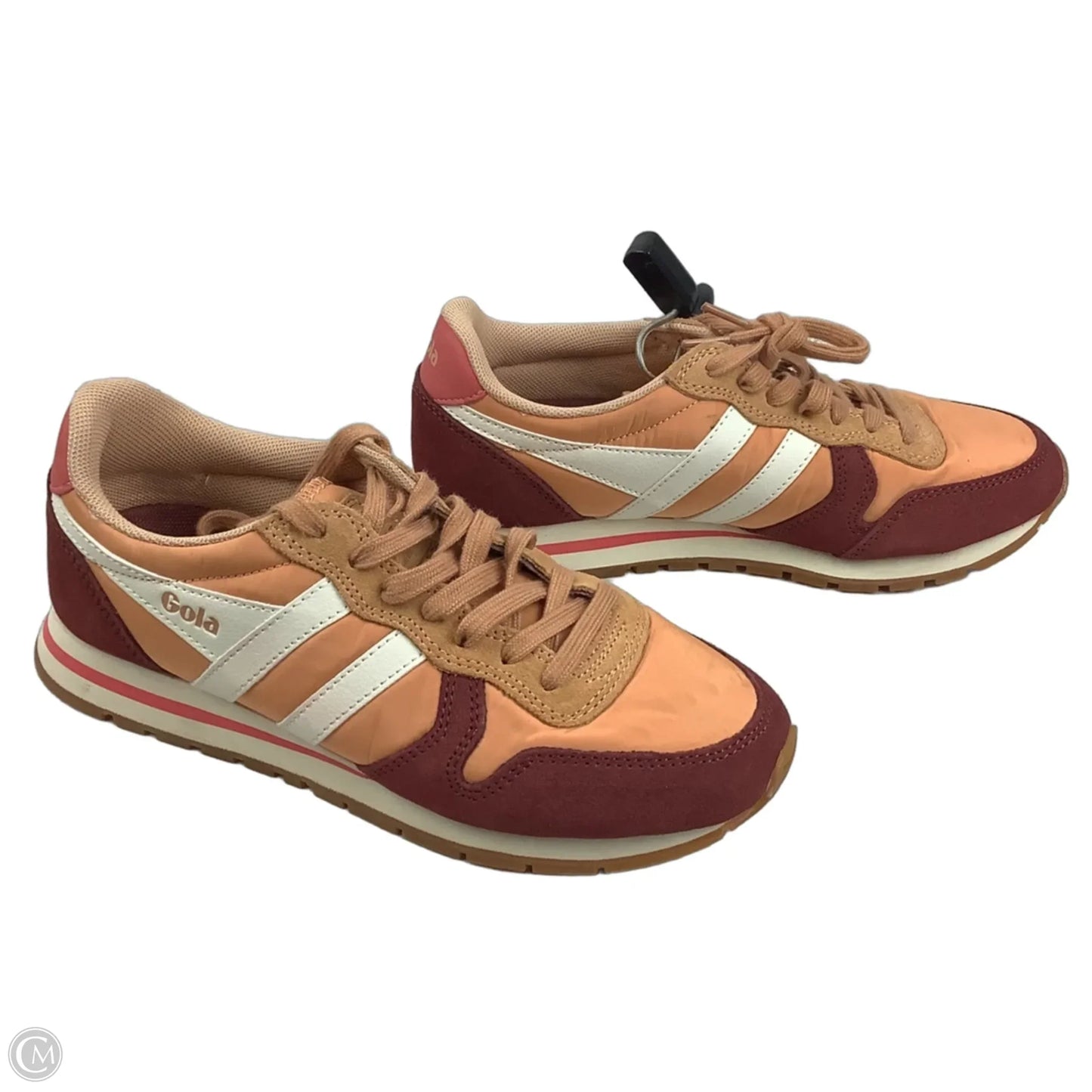Shoes Sneakers By Gola In Orange & Red, Size: 6.5