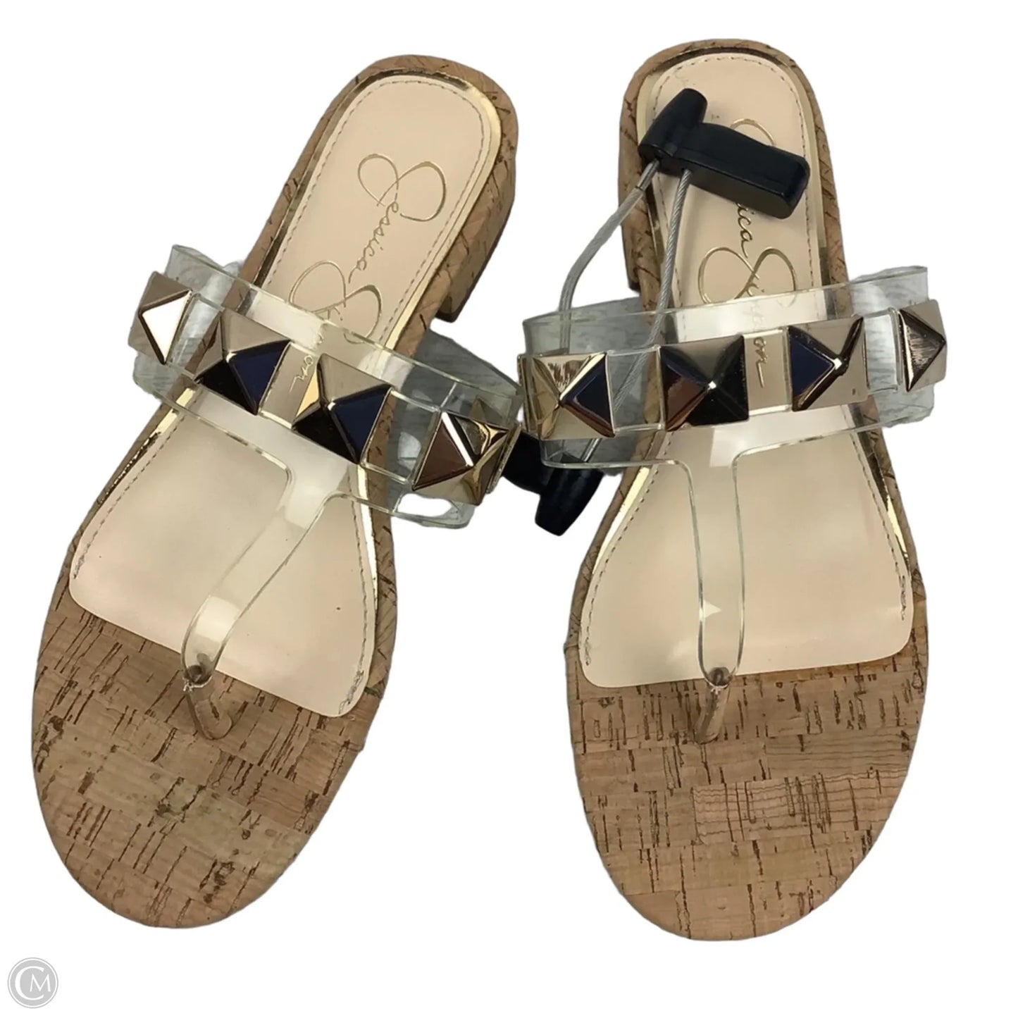 Sandals Heels Block By Jessica Simpson In Brown, Size: 6