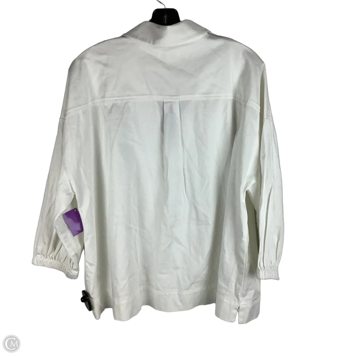 Top Long Sleeve By Crown And Ivy In White, Size: Xl