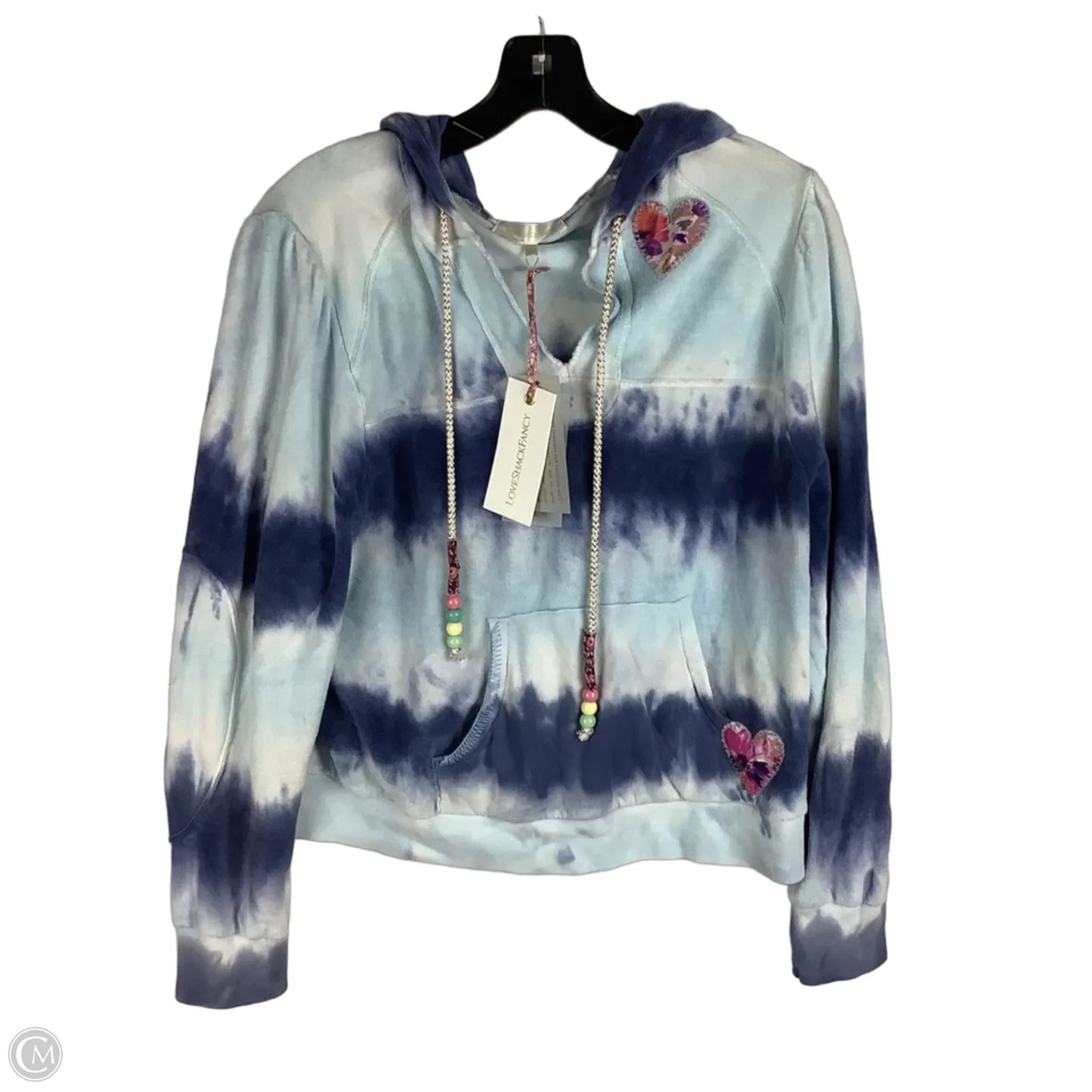 Sweatshirt Hoodie By Loveshackfancy In Blue, Size: L