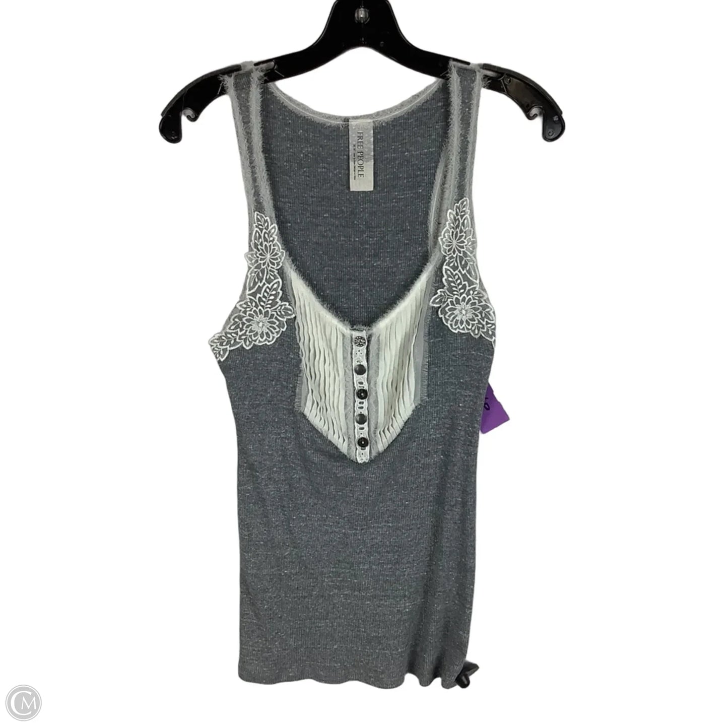 Top Sleeveless By Free People In Grey, Size: M