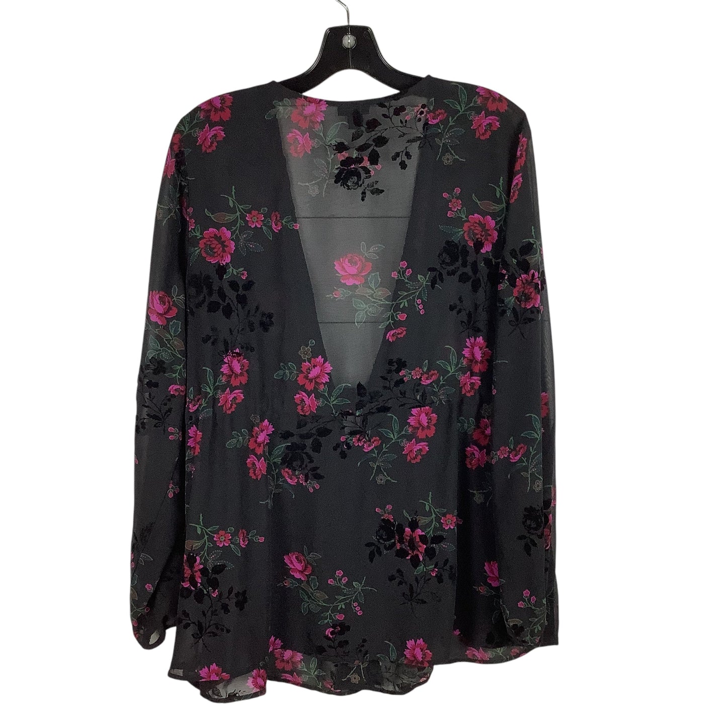 Top Long Sleeve By Torrid In Floral Print, Size: 1X