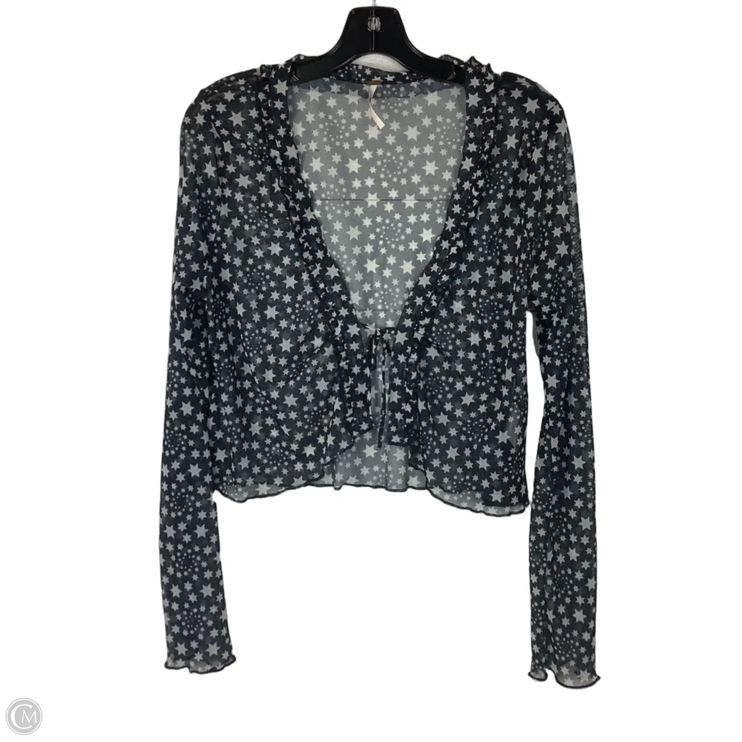 Top Long Sleeve By Free People In Black, Size: L