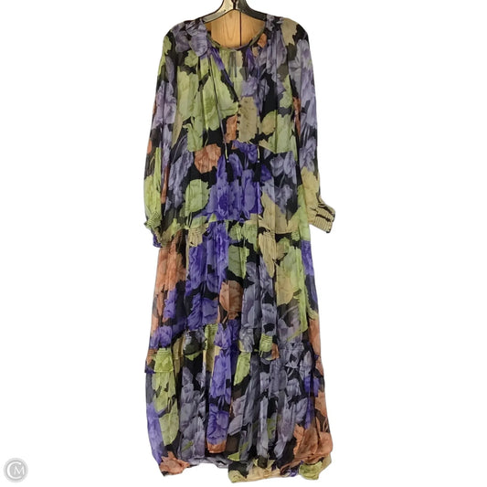 Dress Party Long By Anthropologie In Multi-colored, Size: S