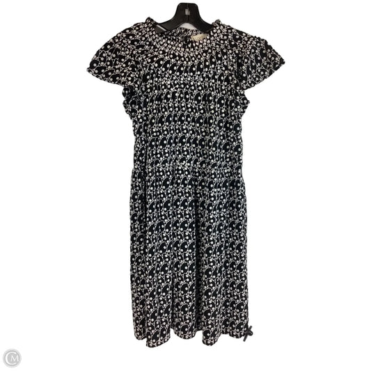 Dress Party Midi By Loft In Black & White, Size: Xs
