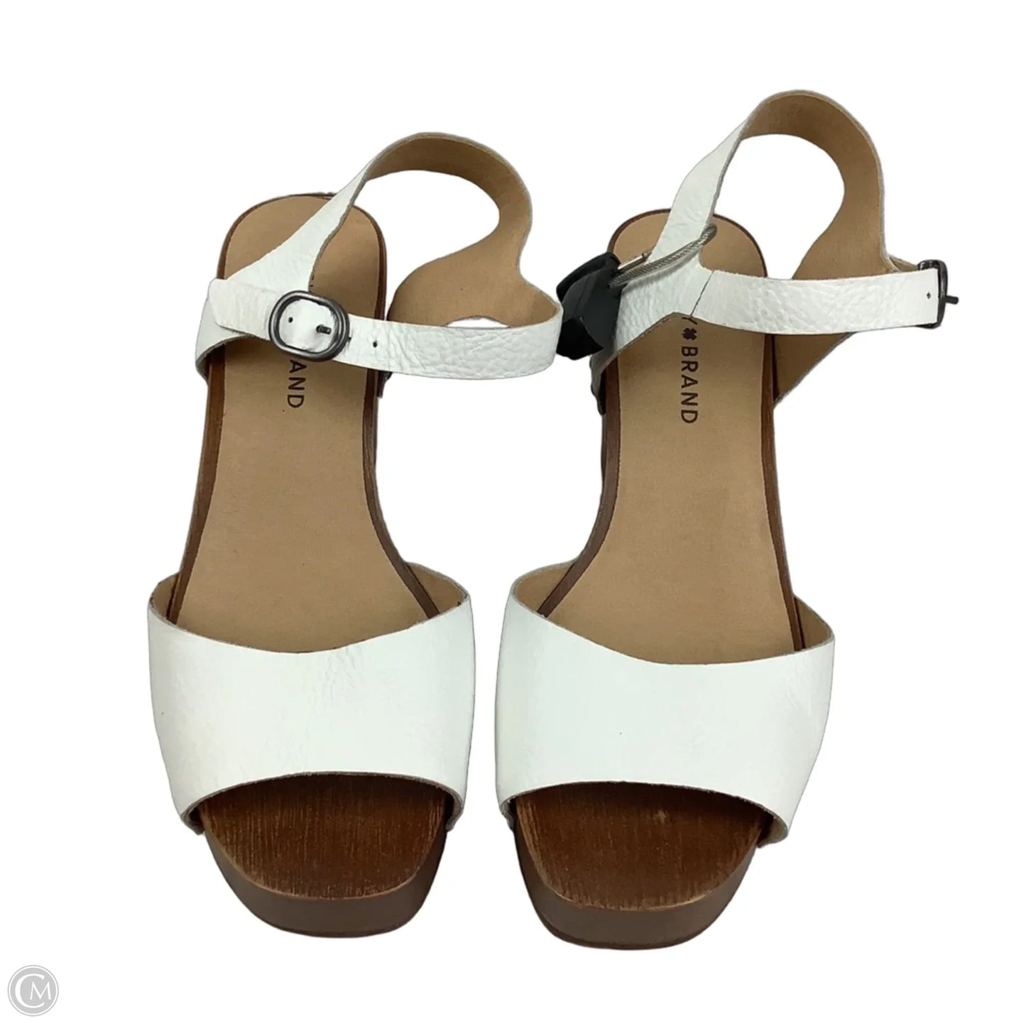 Shoes Heels Wedge By Lucky Brand In White, Size: 7