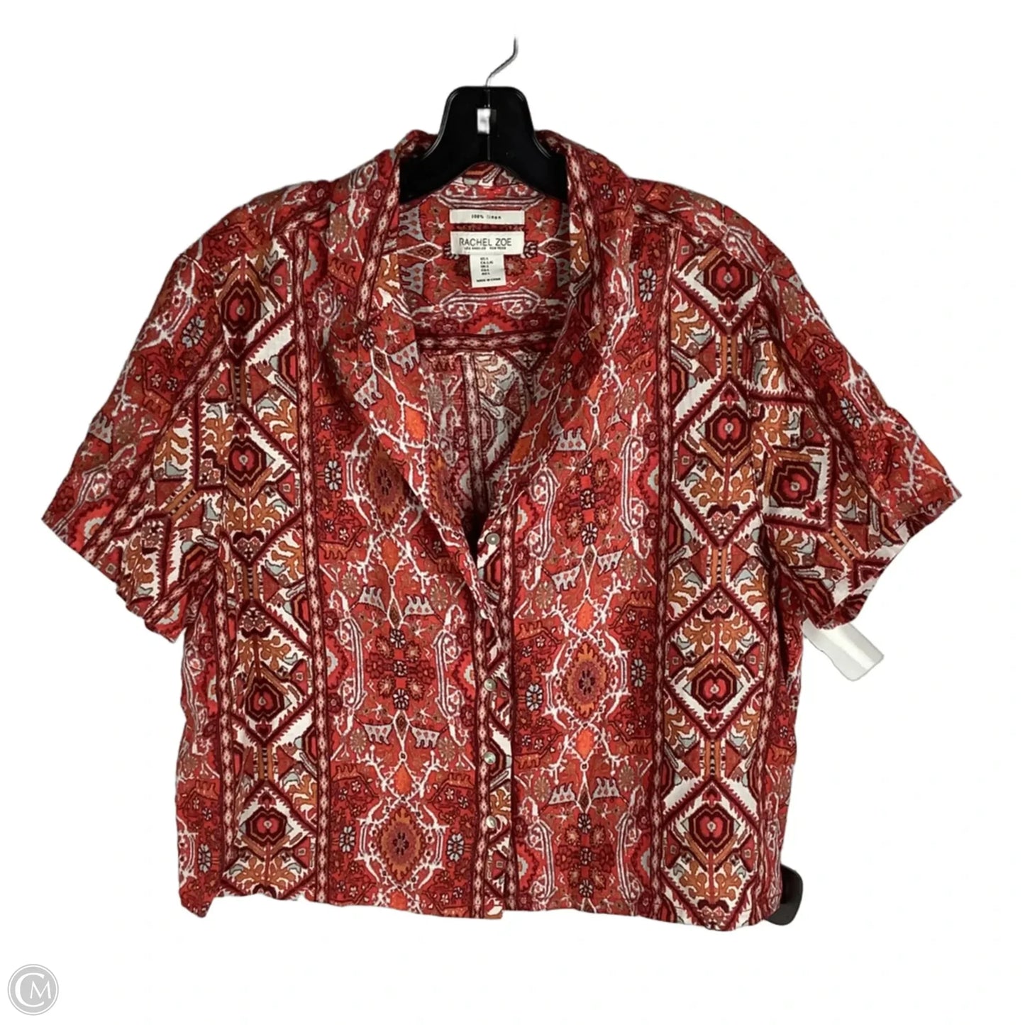 Top Short Sleeve By Rachel Zoe In Red, Size: L