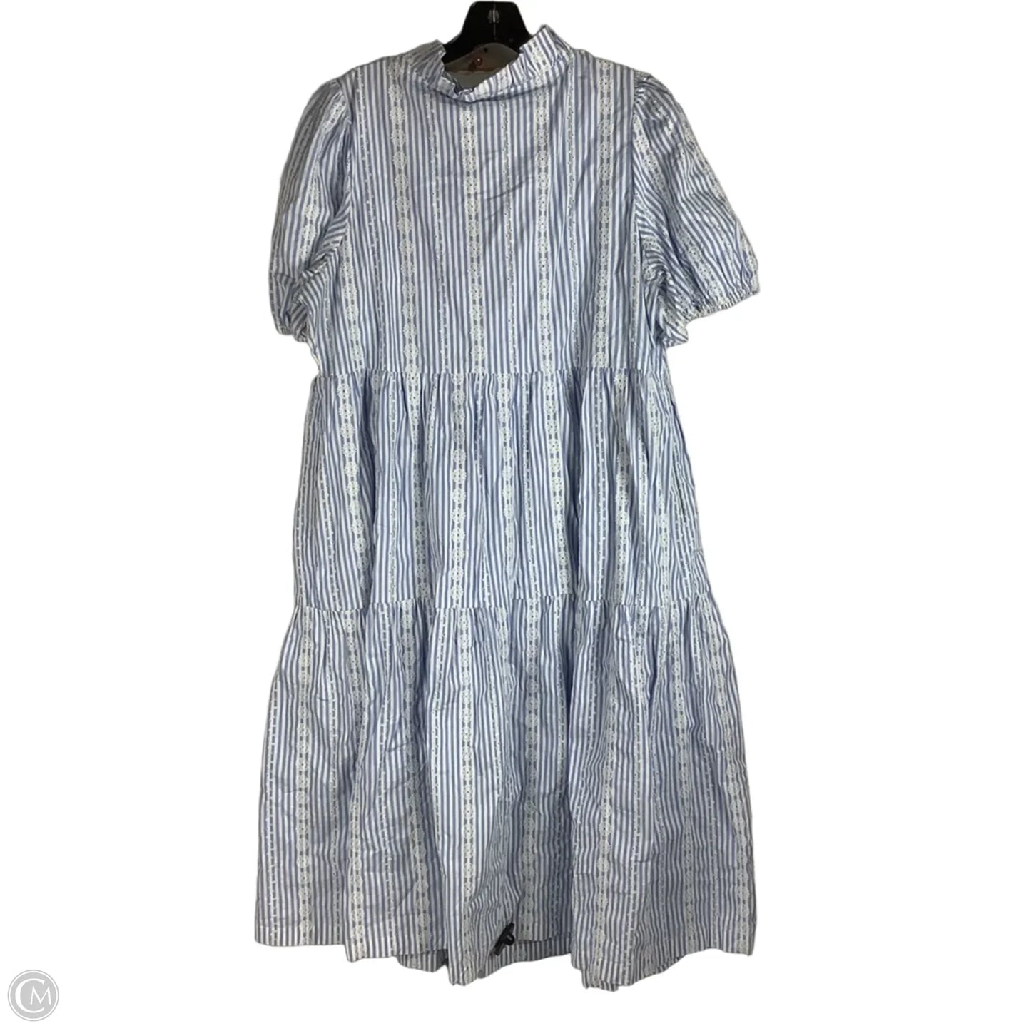 Dress Party Long By Crown And Ivy In Blue & White, Size: Xl