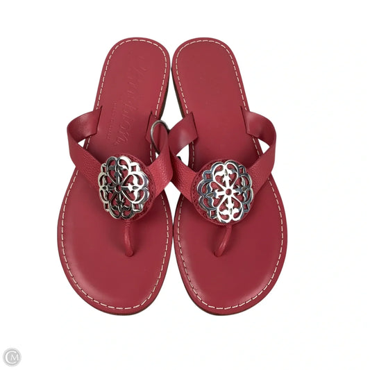 Sandals Flip Flops By Brighton In Pink, Size: 7.5