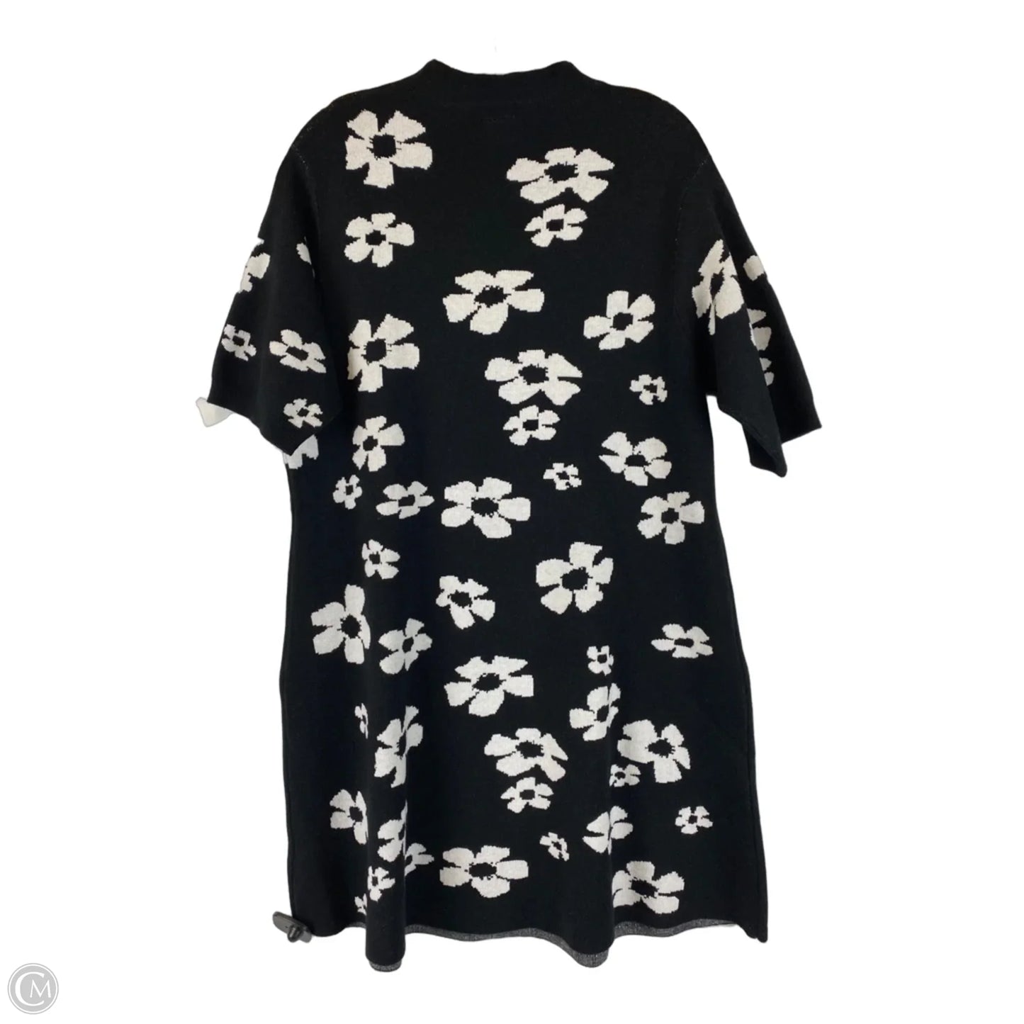 Dress Sweater By Scoop In Black & White, Size: Xl