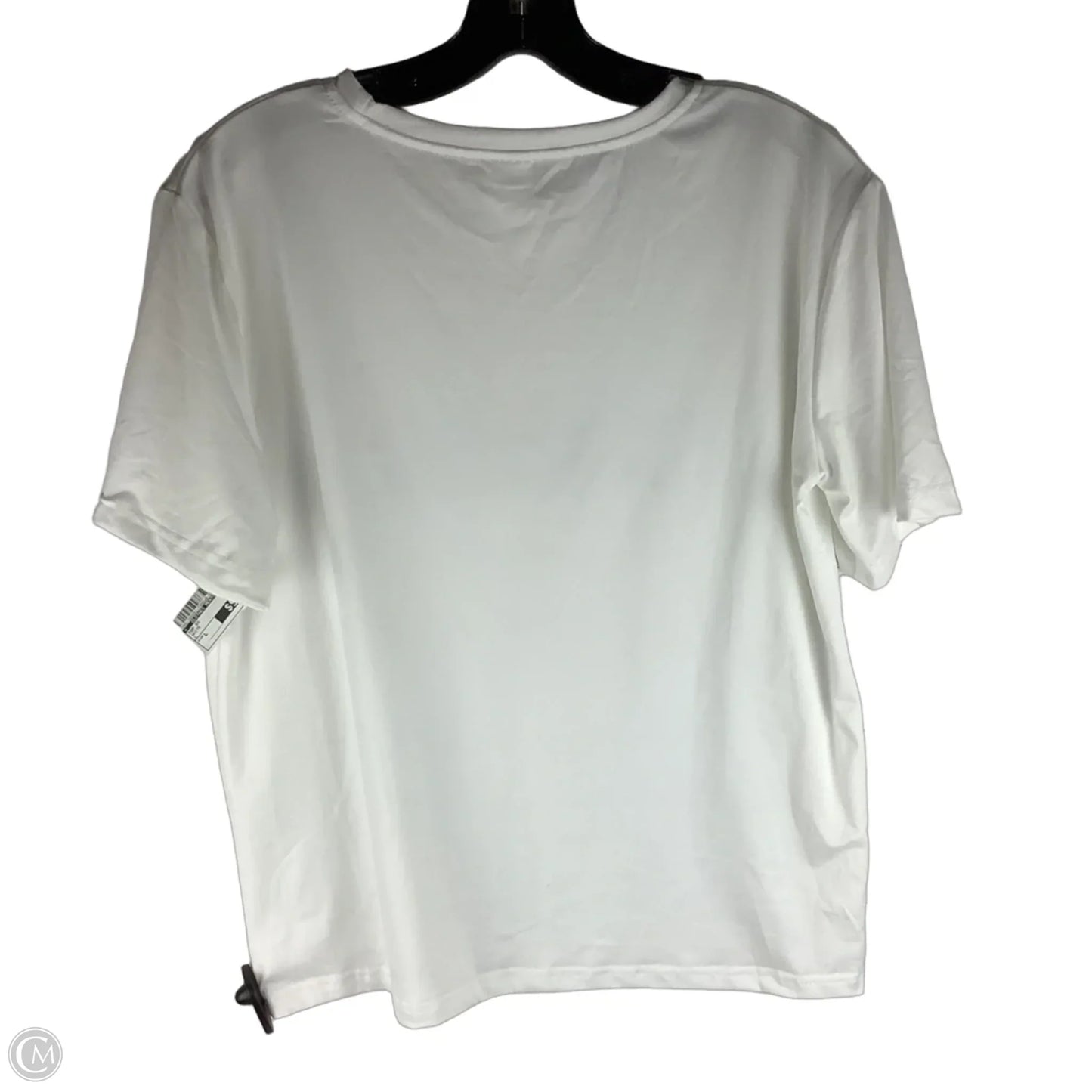 Top Short Sleeve By Clothes Mentor In White, Size: L