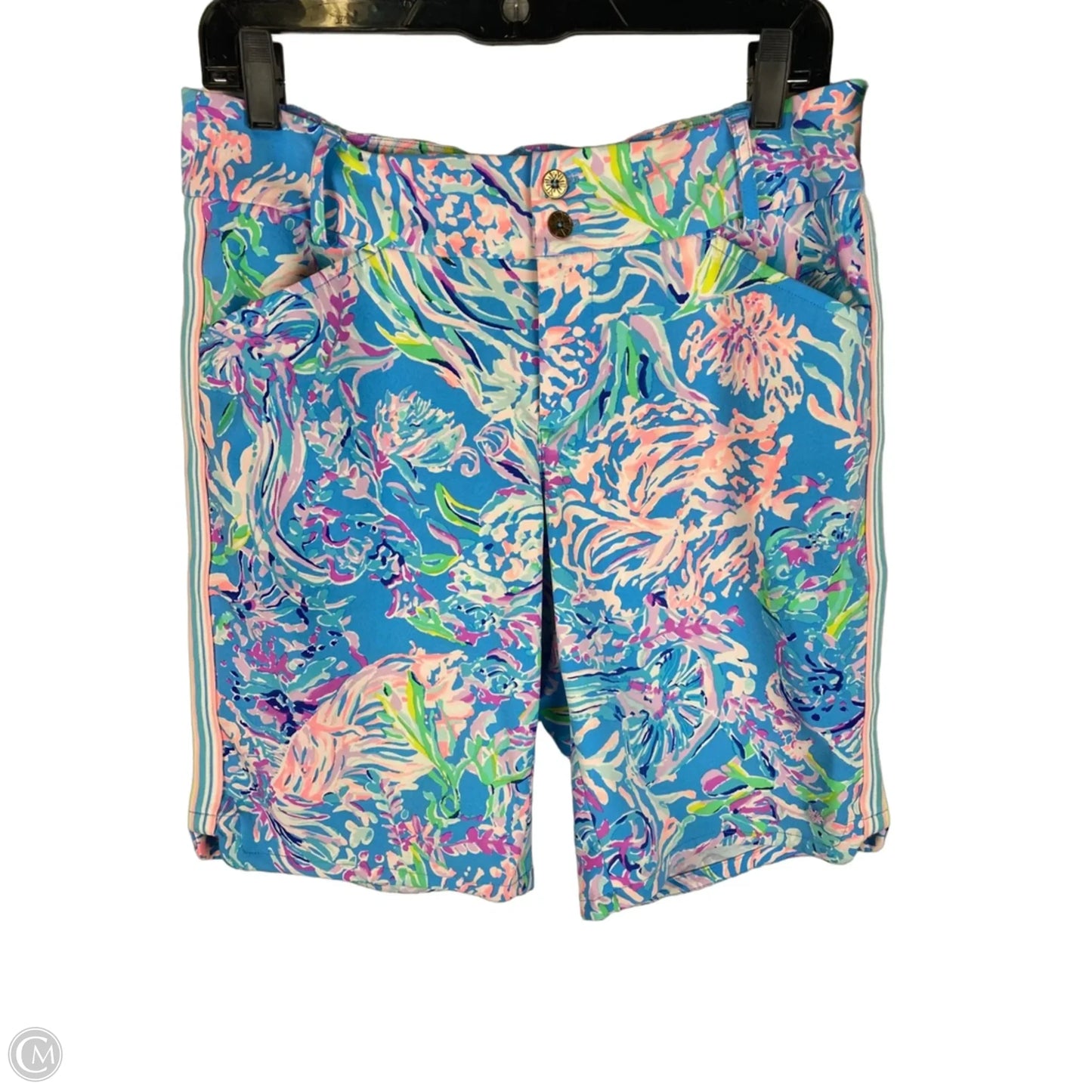 Shorts Designer By Lilly Pulitzer In Blue & Pink, Size: 8